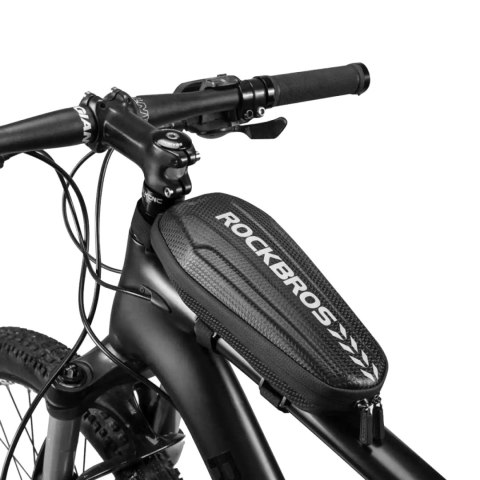 Torba wodoodporna na kierownicę lub ramę roweru hulajnogi 2 l - czarna ROCKBROS