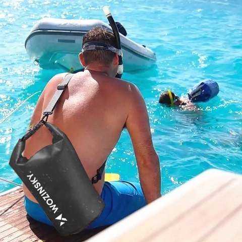 Worek torba wodoodporna outdoor na kajak SUP 20l - czarny WOZINSKY