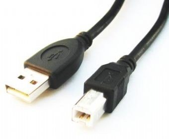 Kabel USB 2.0 typu AB AM-BM 1.8m czarny Gembird