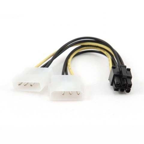Kabel rozdzielacz zasilania 2xMOLEX/1x6PIN BTX Gembird