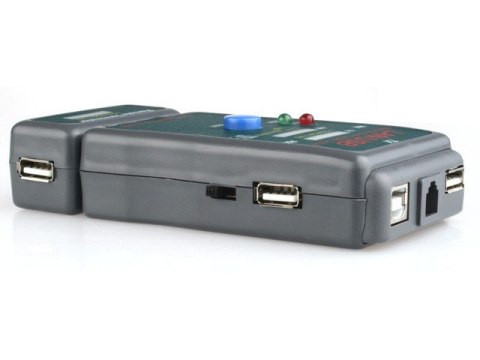 Tester diodowy kabli RJ4 5,RJ11,UTP,STP,USB AA/AB Gembird