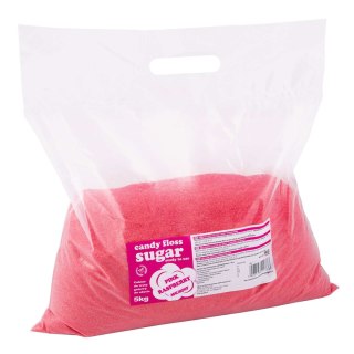 Kolorowy cukier do waty cukrowej czerwony o smaku malinowym 5kg GSG24