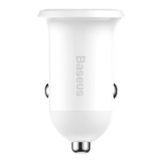 Ładowarka samochodowa do gniazda zapalniczki Grain Pro 2x USB 4.8A biały BASEUS