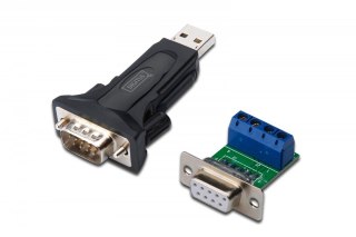 Konwerter / Adapter USB-A 2.0 męski do RS485 (DB9) męski + 3-pinowa listwa śrubowa| Chipset FTDI FT232RL | z dodatkowym kablem 0