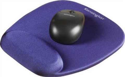 Podkładka pod mysz, ergonomiczna, piankowa, niebieska