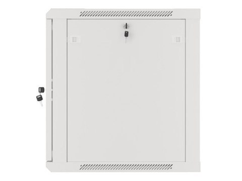 Szafa instalacyjna wisząca 19 cali 12U 600X600mm szara (drzwi szklane)