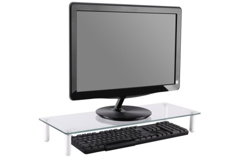 Szklana podstawa dla monitora, powierzchnia robocza: 56x21cm, max. obciążenie: 20kg
