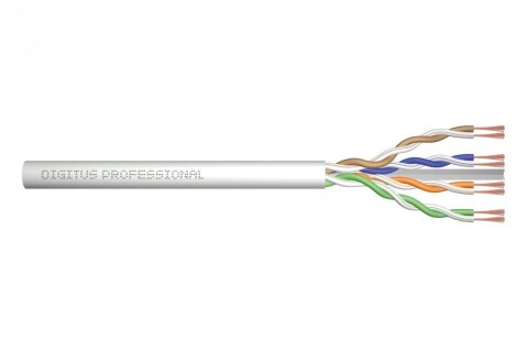 Kabel teleinformatyczny patchcordowy kat.6, U/UTP, linka, AWG 26/7, LSOH, 100m, karton, szary